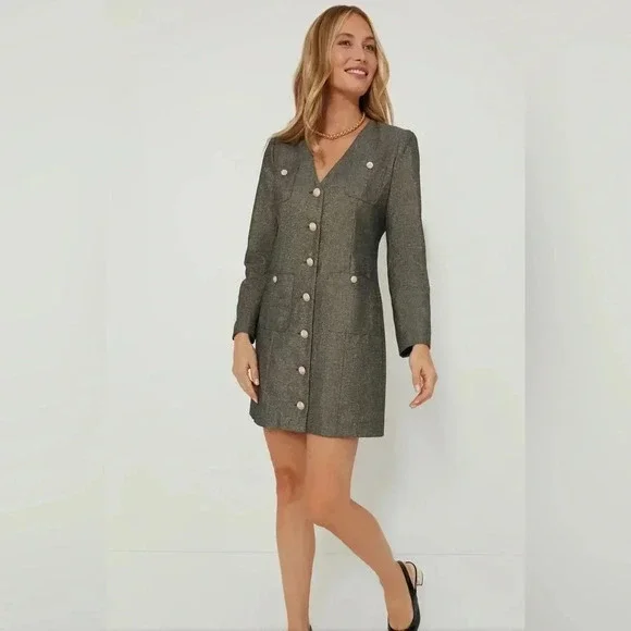 Tuckernuck Pomander Place Coventry Metallic Keira Dress size Medium - Picture 12 of 12